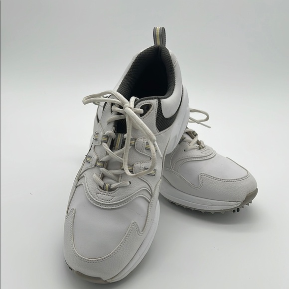 FootJoy Other - Footjoy Greenjoys 45335 Men's White Synthetic Leather Lace Up Golf Shoes Size 10